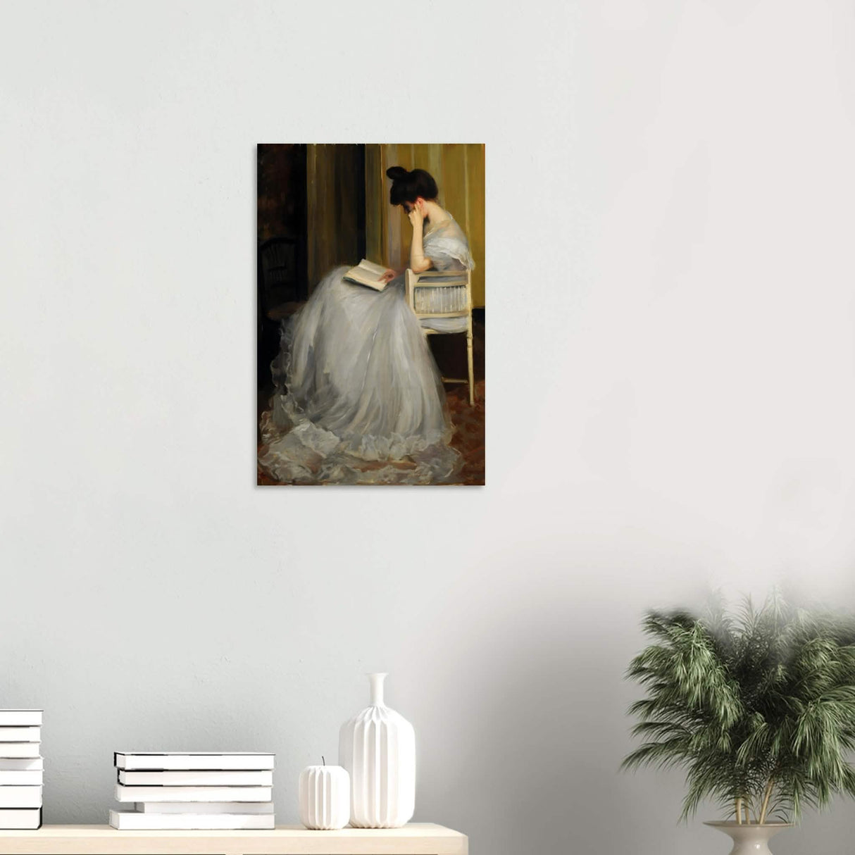 Jacques - Émile Blanche - The Readers Vintage Wall Art - Wood Prints - 40x60 cm / 16x24″ - 20 mm