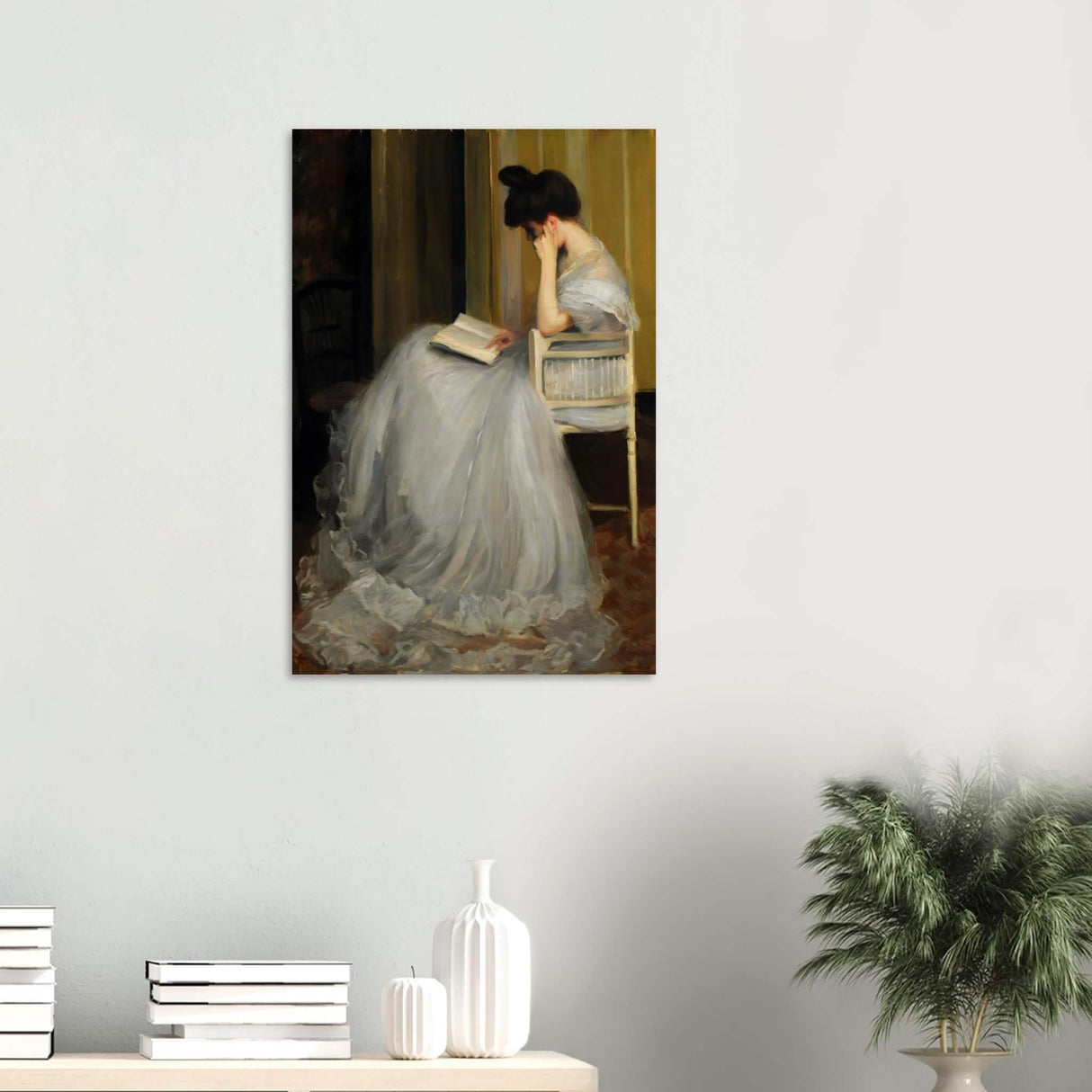 Jacques - Émile Blanche - The Readers Vintage Wall Art - Wood Prints - 50x75 cm / 20x30″ - 10 mm