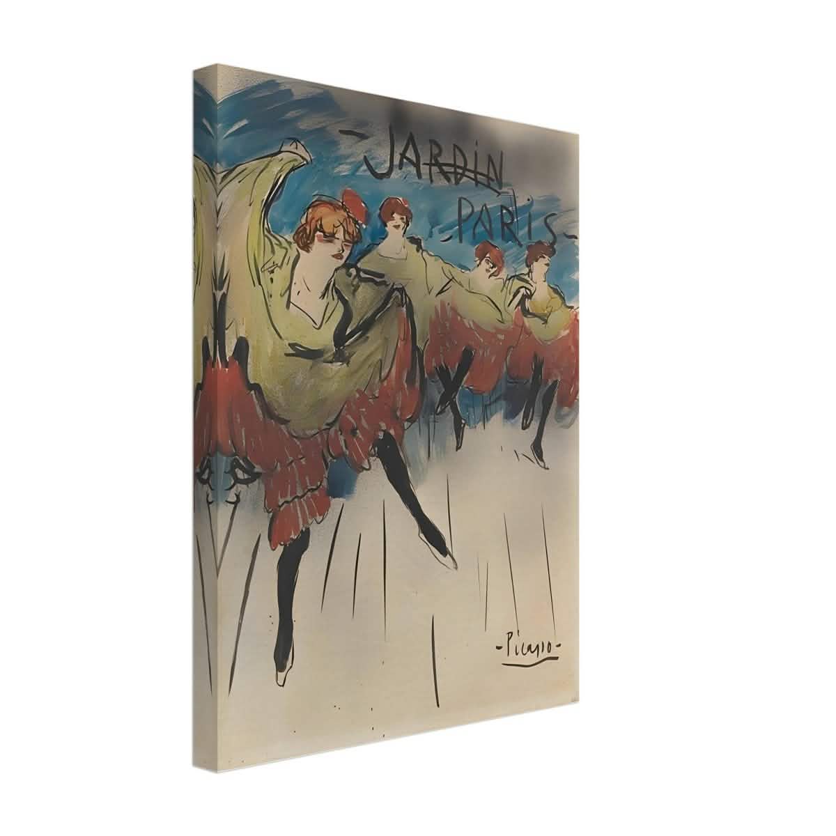 Jardin de Paris by Pablo Picasso | Post - Impressionist - Canvas - 30x40 cm / 12x16″ -