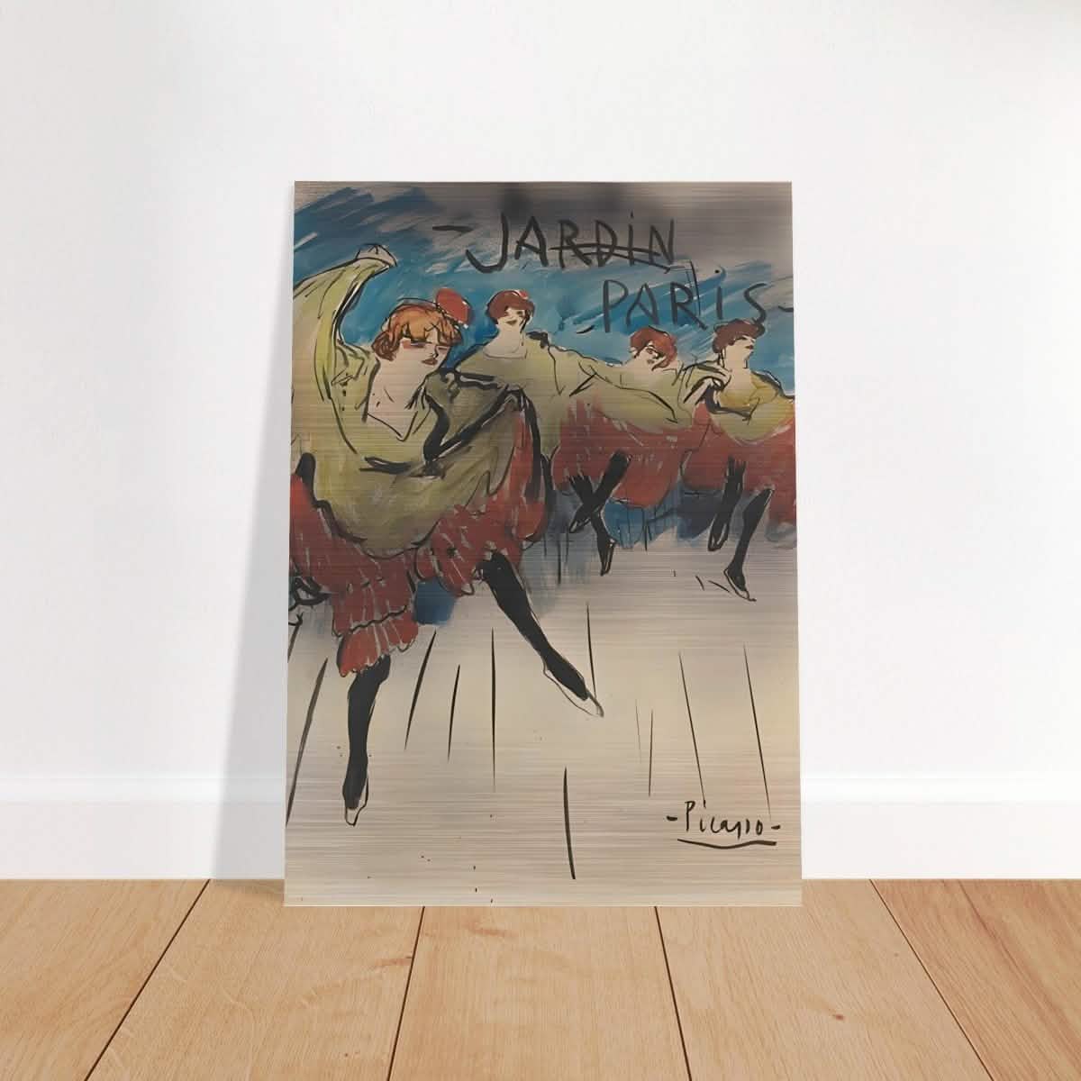 Jardin de Paris by Pablo Picasso | Post - Impressionist - Brushed Aluminum Print - 50x70 cm / 20x28″ -