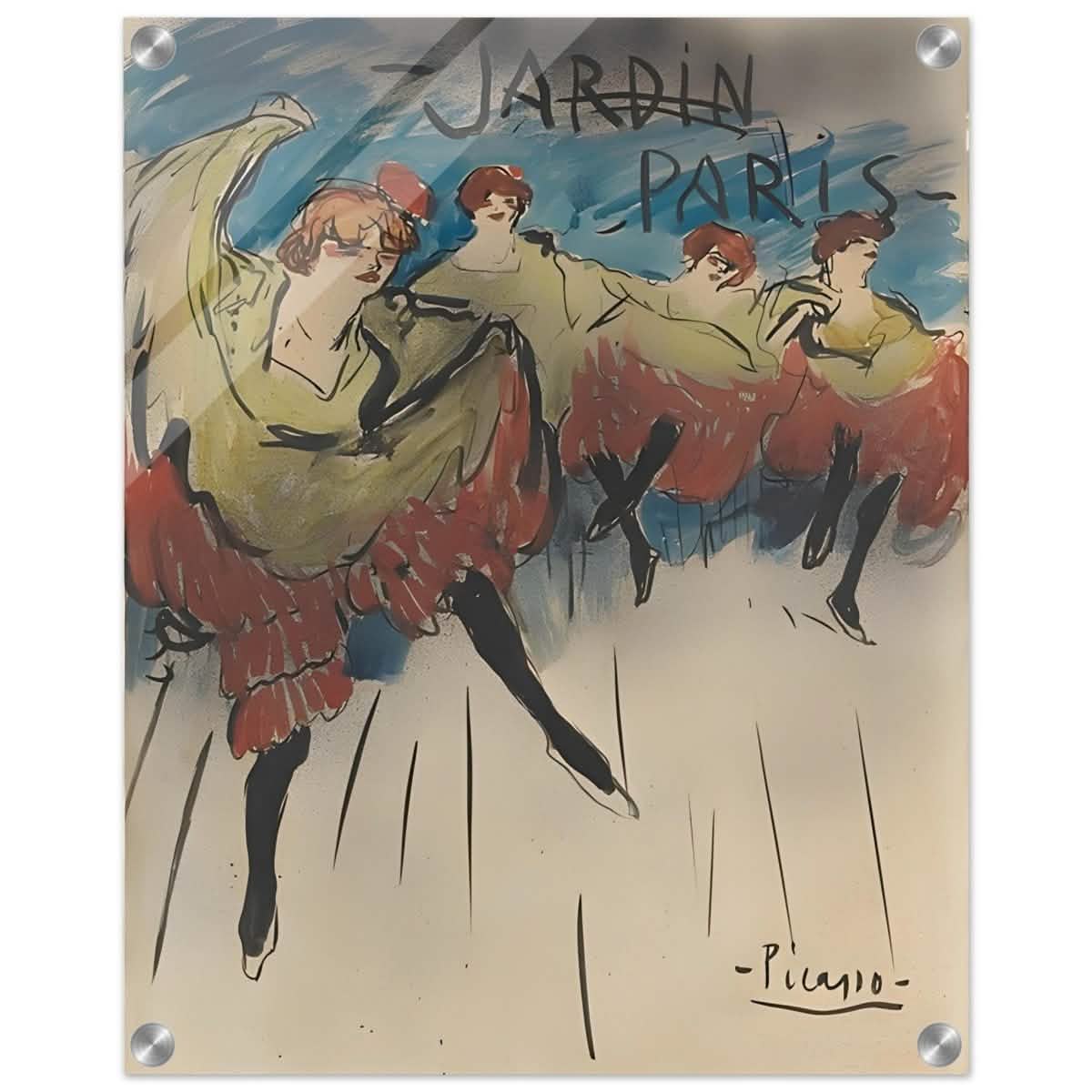 Jardin de Paris by Pablo Picasso | Post - Impressionist - Acrylic Print - 40x50 cm / 16x20″ -