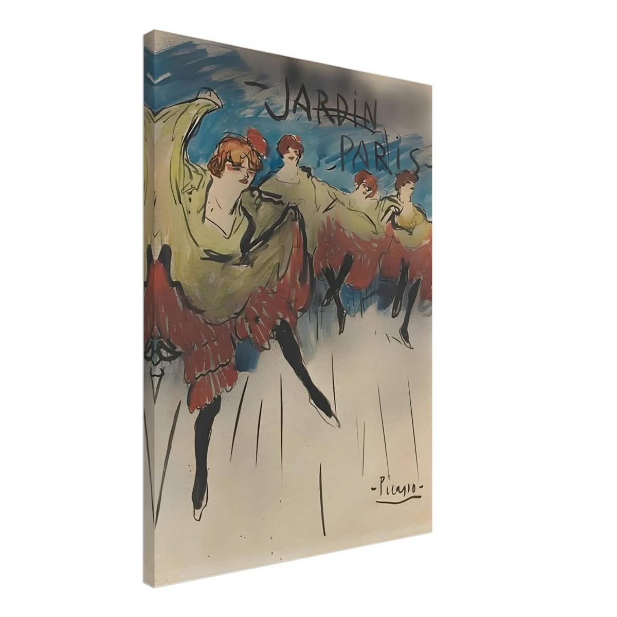 Jardin de Paris by Pablo Picasso | Post - Impressionist - Canvas - 50x70 cm / 20x28″ -