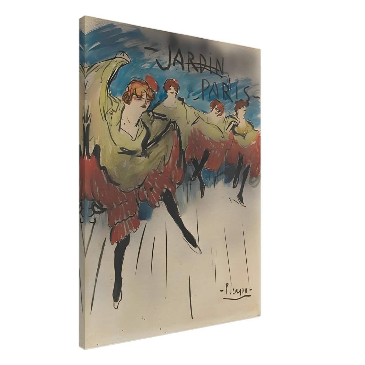 Jardin de Paris by Pablo Picasso | Post - Impressionist - Canvas - 60x80 cm / 24x32″ -