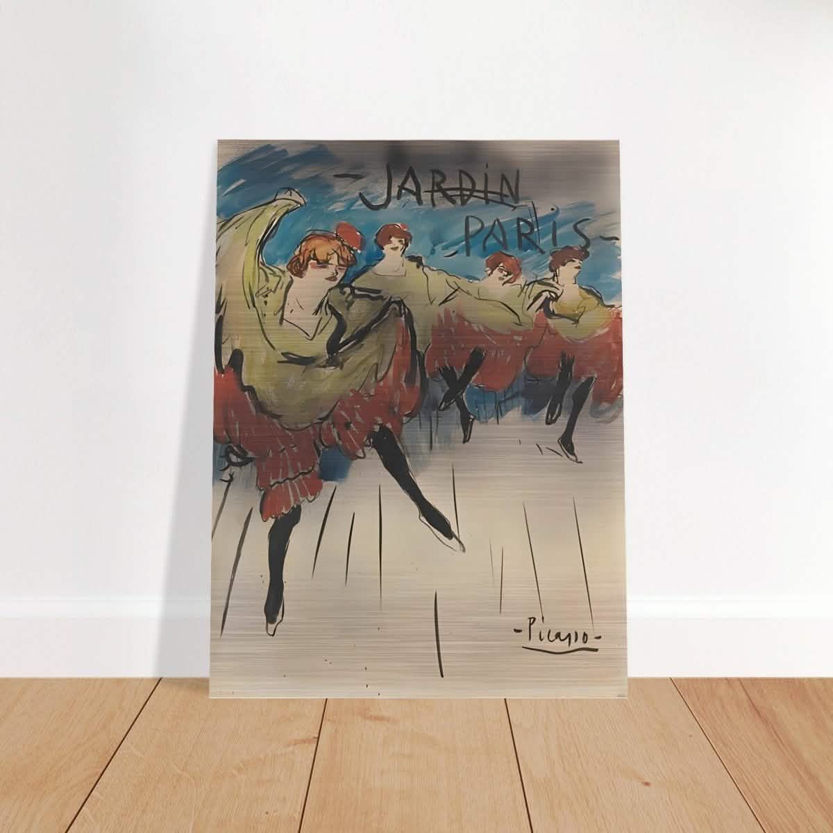 Jardin de Paris by Pablo Picasso | Post - Impressionist - Brushed Aluminum Print - 30x40 cm / 12x16″ -