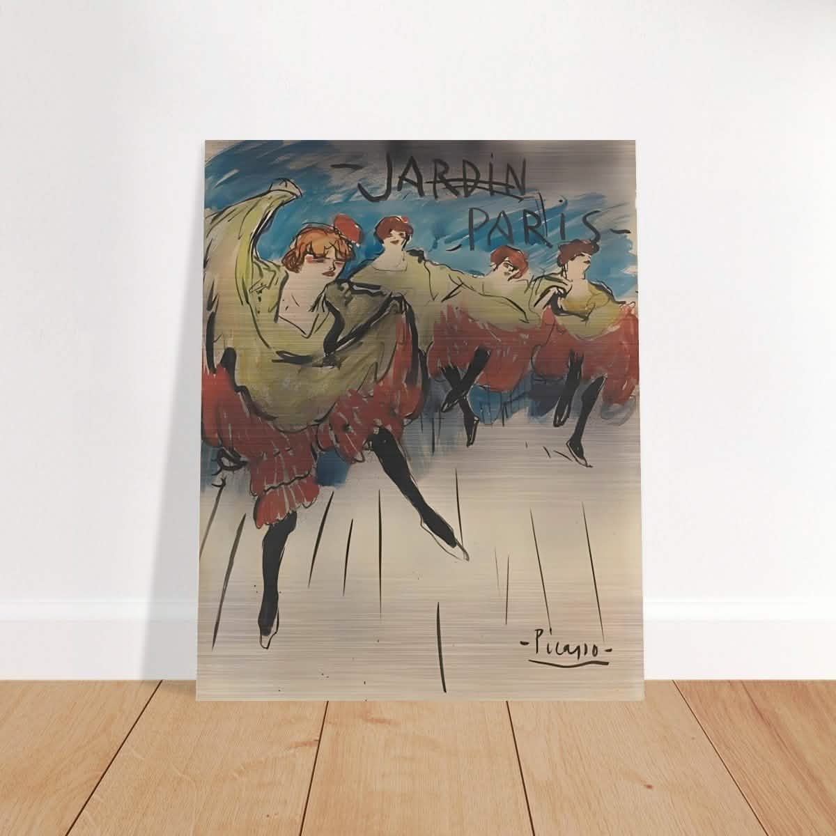 Jardin de Paris by Pablo Picasso | Post - Impressionist - Brushed Aluminum Print - 40x50 cm / 16x20″ -