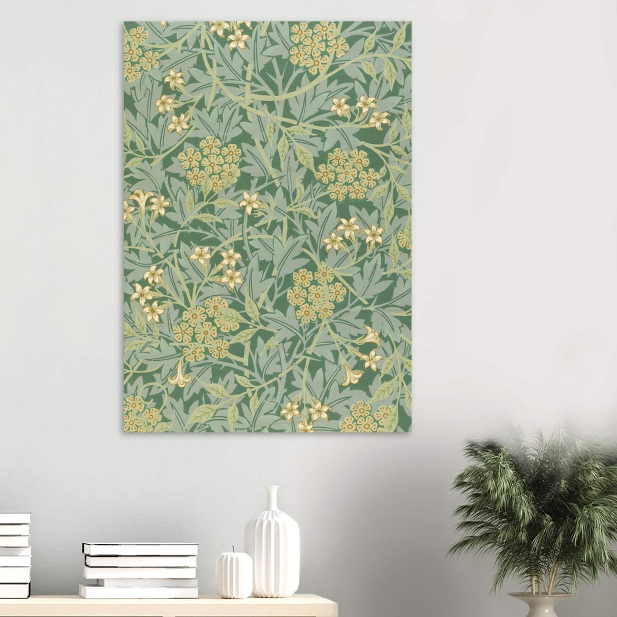 Jasmin by William Morris - Wood Prints - 70x100 cm / 28x40″ - 10 mm