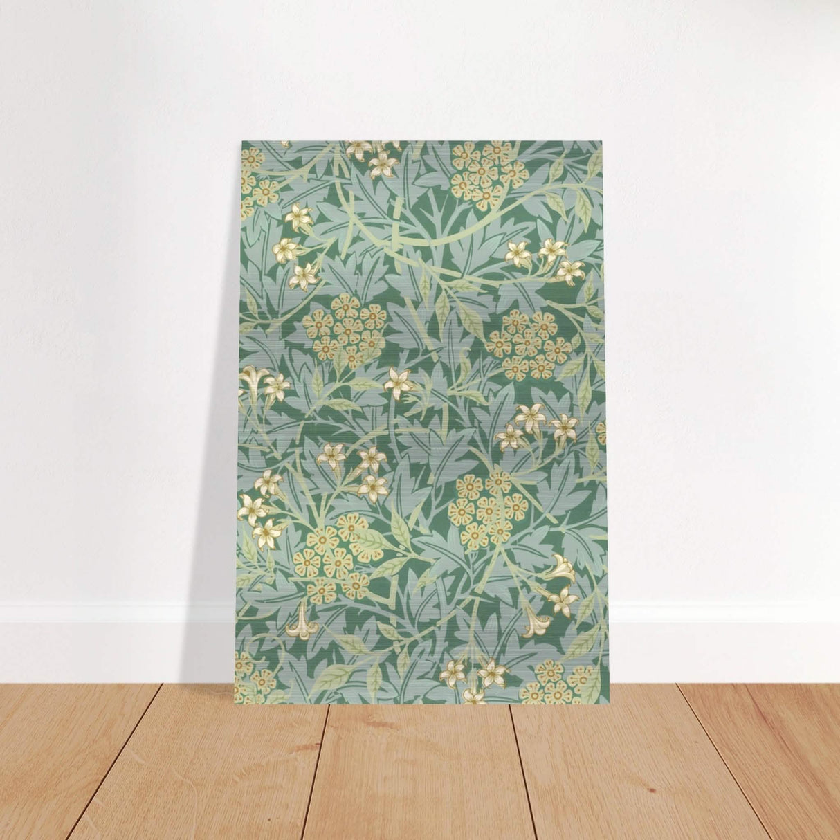 Jasmin by William Morris - Brushed Aluminum Print - 60x90 cm / 24x36″ -
