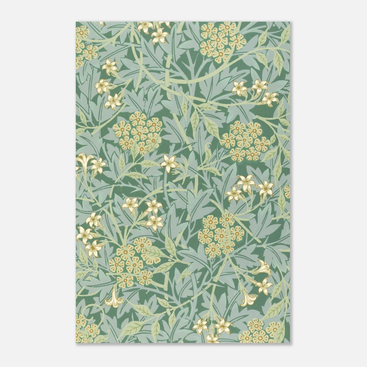Jasmin by William Morris - Aluminum Print - 60x90 cm / 24x36″ -
