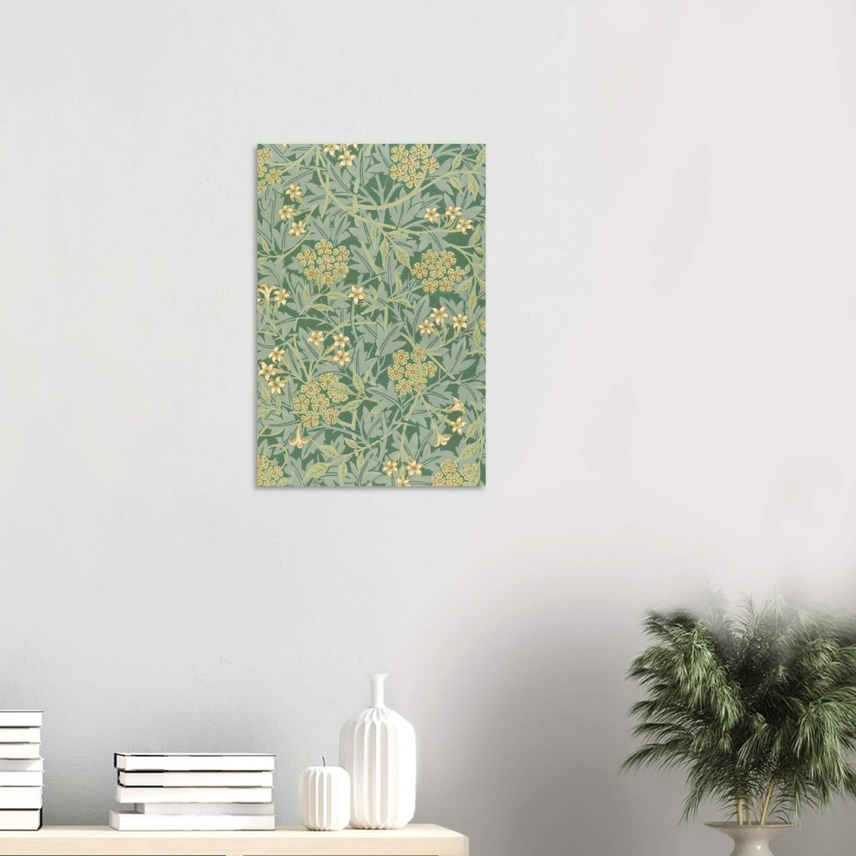 Jasmin by William Morris - Wood Prints - 40x60 cm / 16x24″ - 20 mm