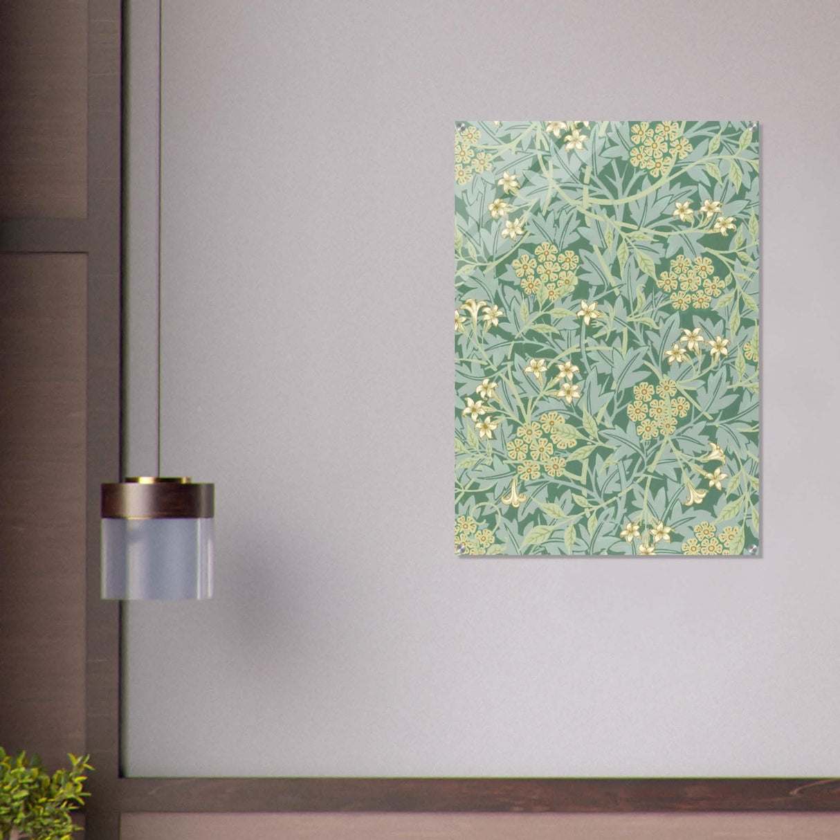 Jasmin by William Morris - Acrylic Print - 70x100 cm / 28x40″ -
