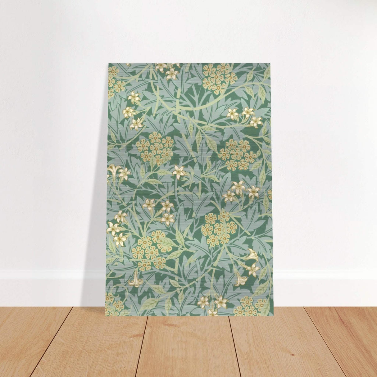 Jasmin by William Morris - Brushed Aluminum Print - 40x60 cm / 16x24″ -