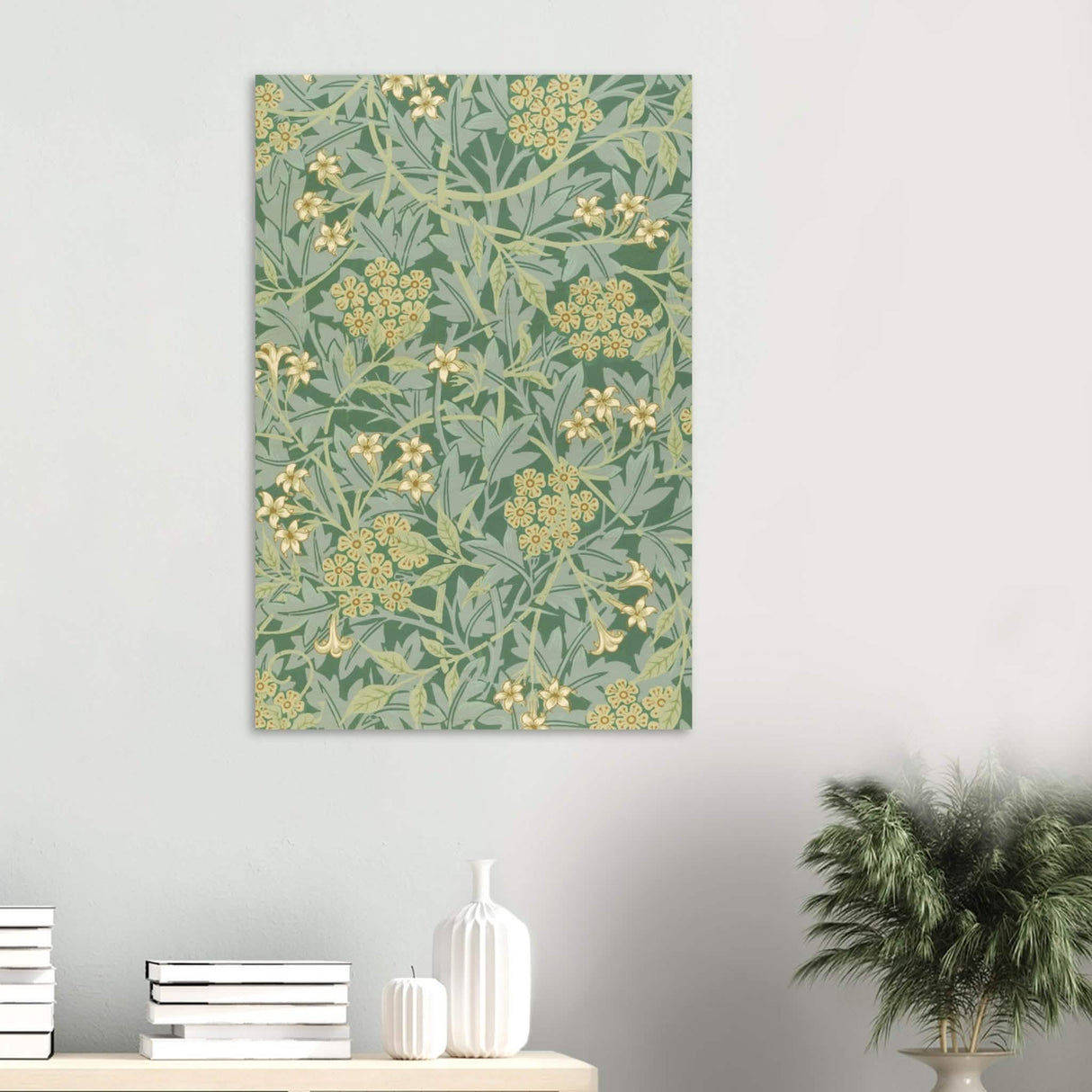 Jasmin by William Morris - Wood Prints - 60x90 cm / 24x36″ - 10 mm