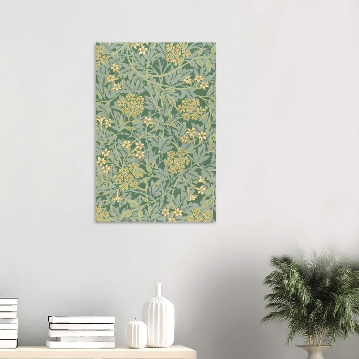 Jasmin by William Morris - Wood Prints - 50x75 cm / 20x30″ - 20 mm