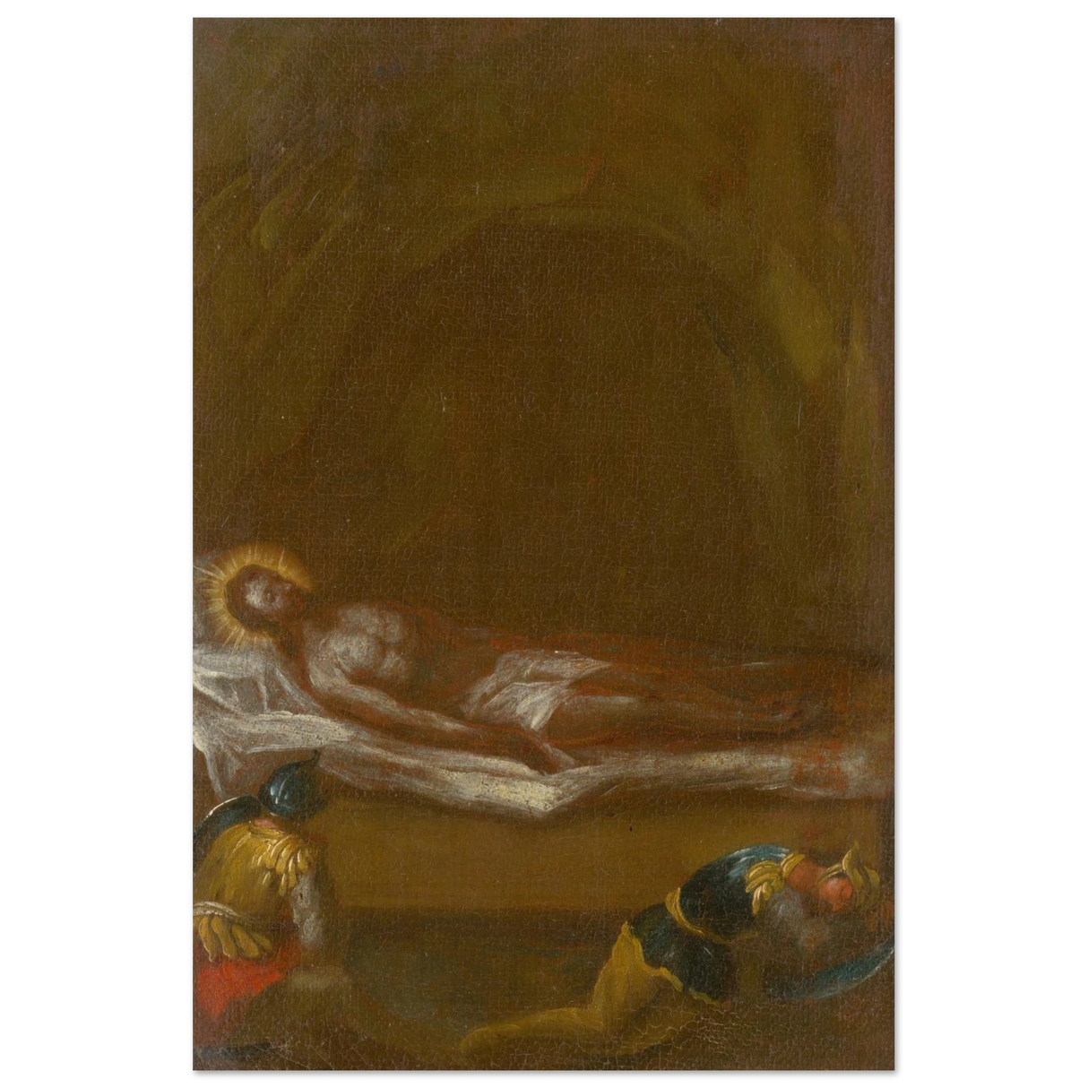 Jesus is Laid in the Tomb – Baroque Sacred Art Print - Fine Art Poster - 60x90 cm / 24x36″ -
