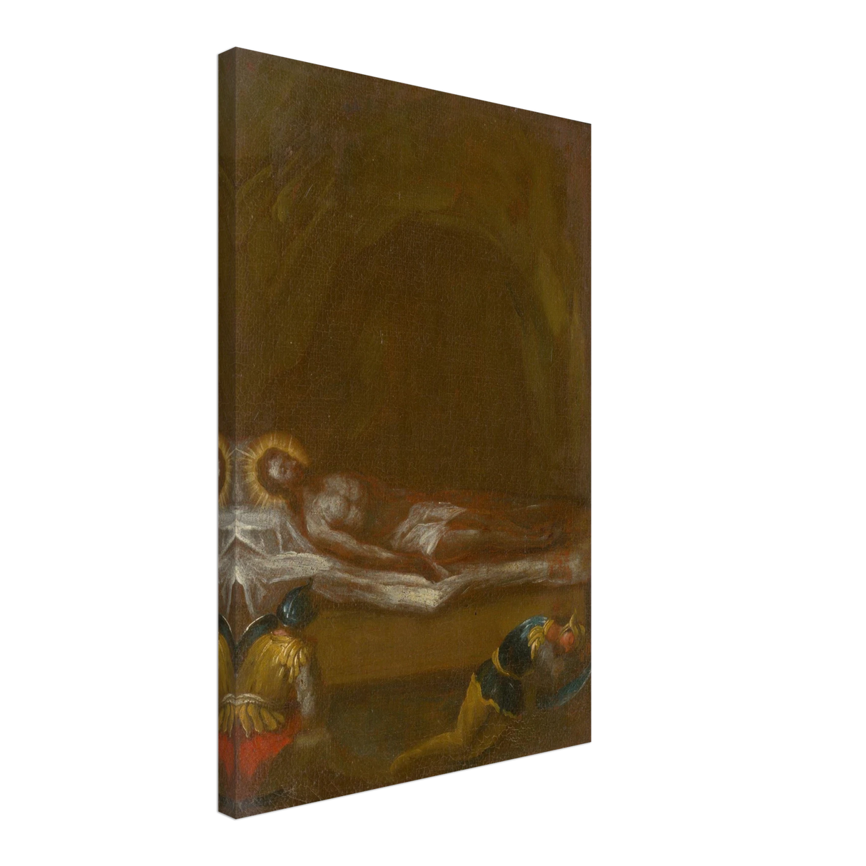 Jesus is Laid in the Tomb – Baroque Sacred Art Print - Canvas - 40x60 cm / 16x24″ -