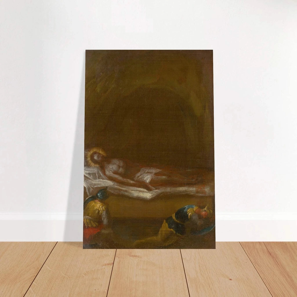 Jesus is Laid in the Tomb – Baroque Sacred Art Print - Brushed Aluminum Print - 60x90 cm / 24x36″ -