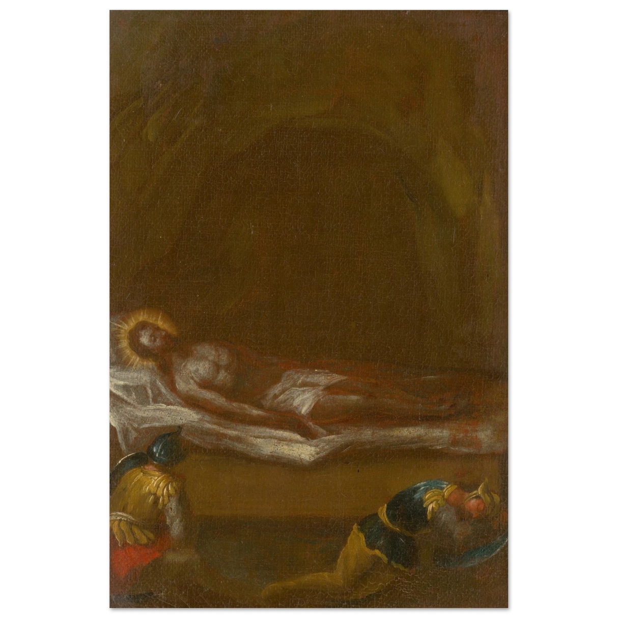 Jesus is Laid in the Tomb – Baroque Sacred Art Print - Wood Prints - 40x60 cm / 16x24″ -