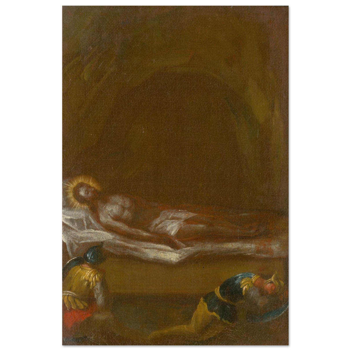 Jesus is Laid in the Tomb – Baroque Sacred Art Print - Fine Art Poster - 30x45 cm / 12x18″ -