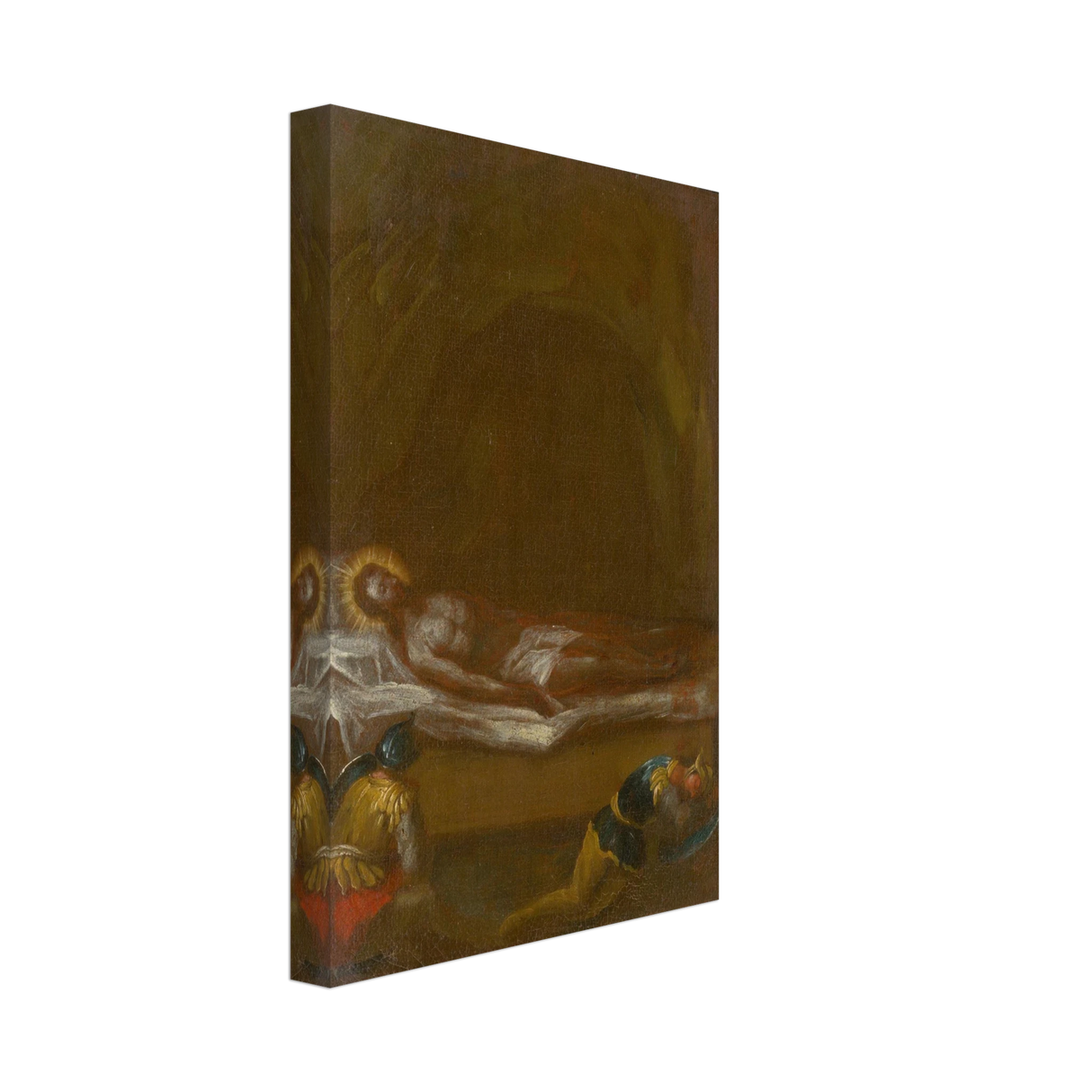 Jesus is Laid in the Tomb – Baroque Sacred Art Print - Canvas - 20x30 cm / 8x12″ -