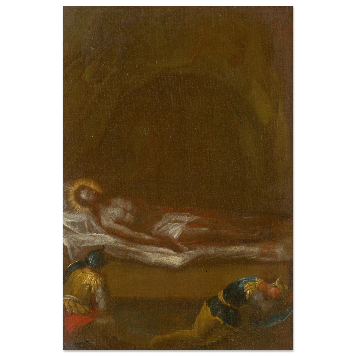 Jesus is Laid in the Tomb – Baroque Sacred Art Print - Wood Prints - 20x30 cm / 8x12″ -