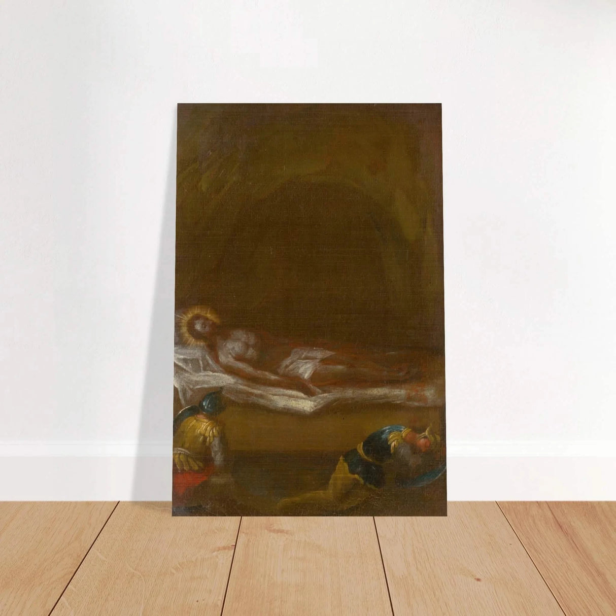 Jesus is Laid in the Tomb – Baroque Sacred Art Print - Brushed Aluminum Print - 40x60 cm / 16x24″ -