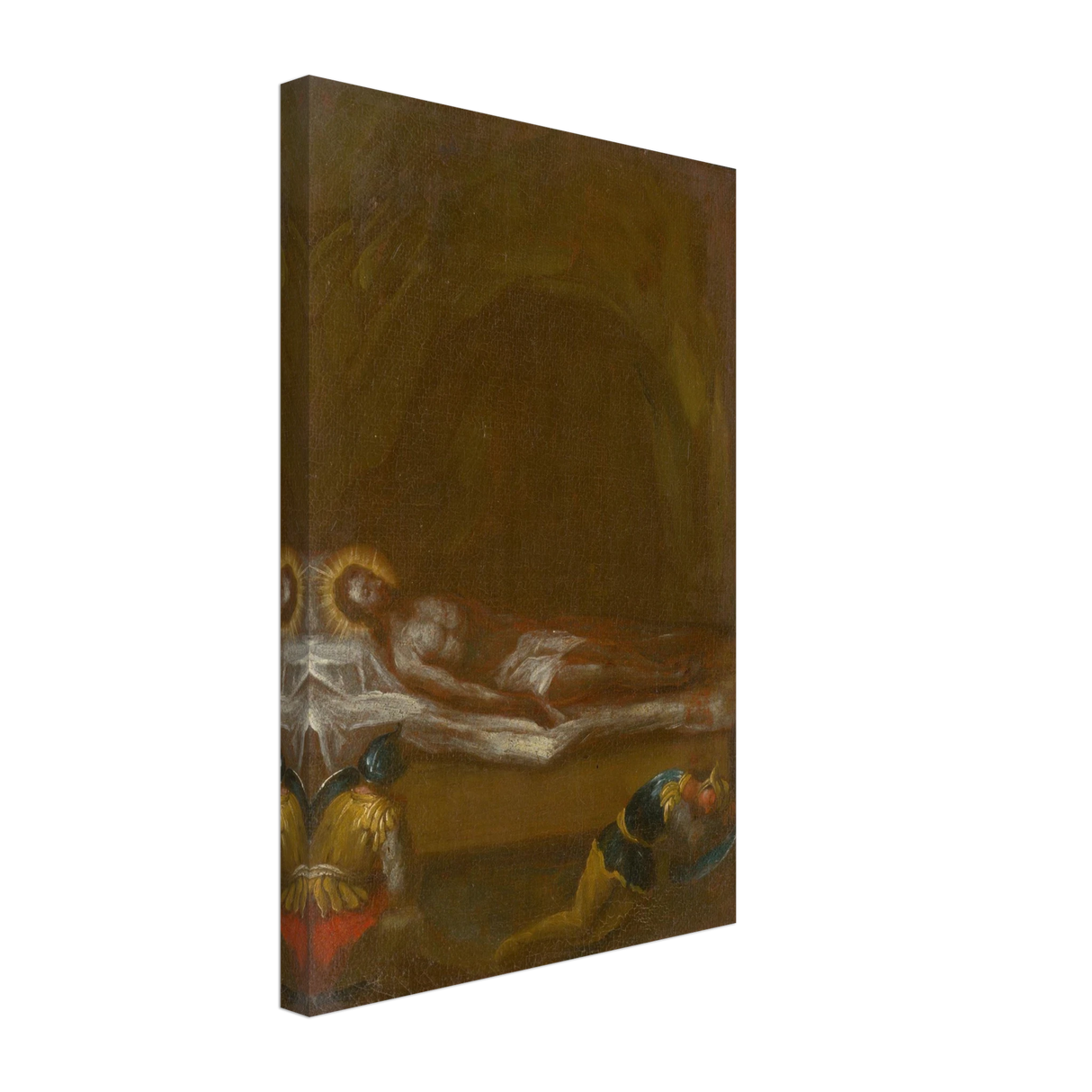 Jesus is Laid in the Tomb – Baroque Sacred Art Print - Canvas - 30x45 cm / 12x18″ -