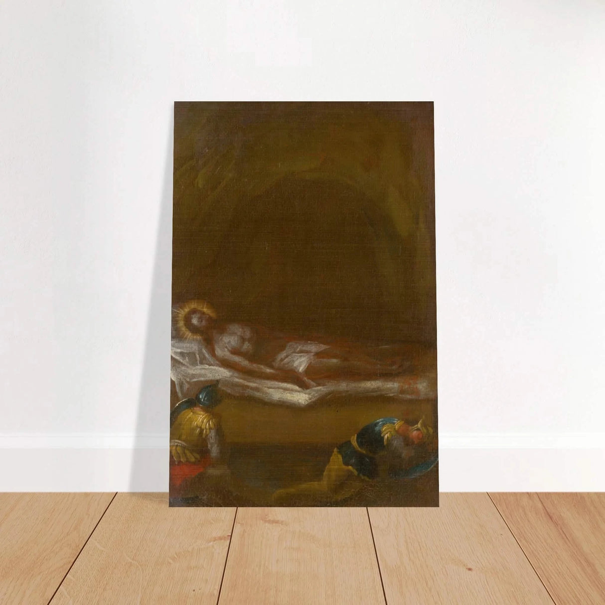 Jesus is Laid in the Tomb – Baroque Sacred Art Print - Brushed Aluminum Print - 20x30 cm / 8x12″ -