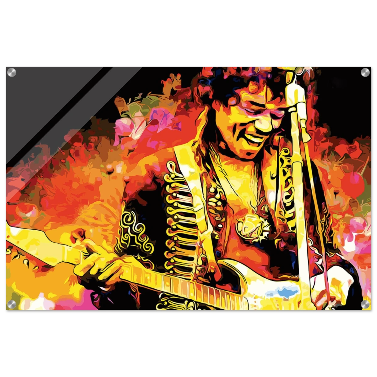 Jimi Hendrix | A Tribute to the Legend of Rock - 60x90 cm / 24x36″ - Acrylic Print -