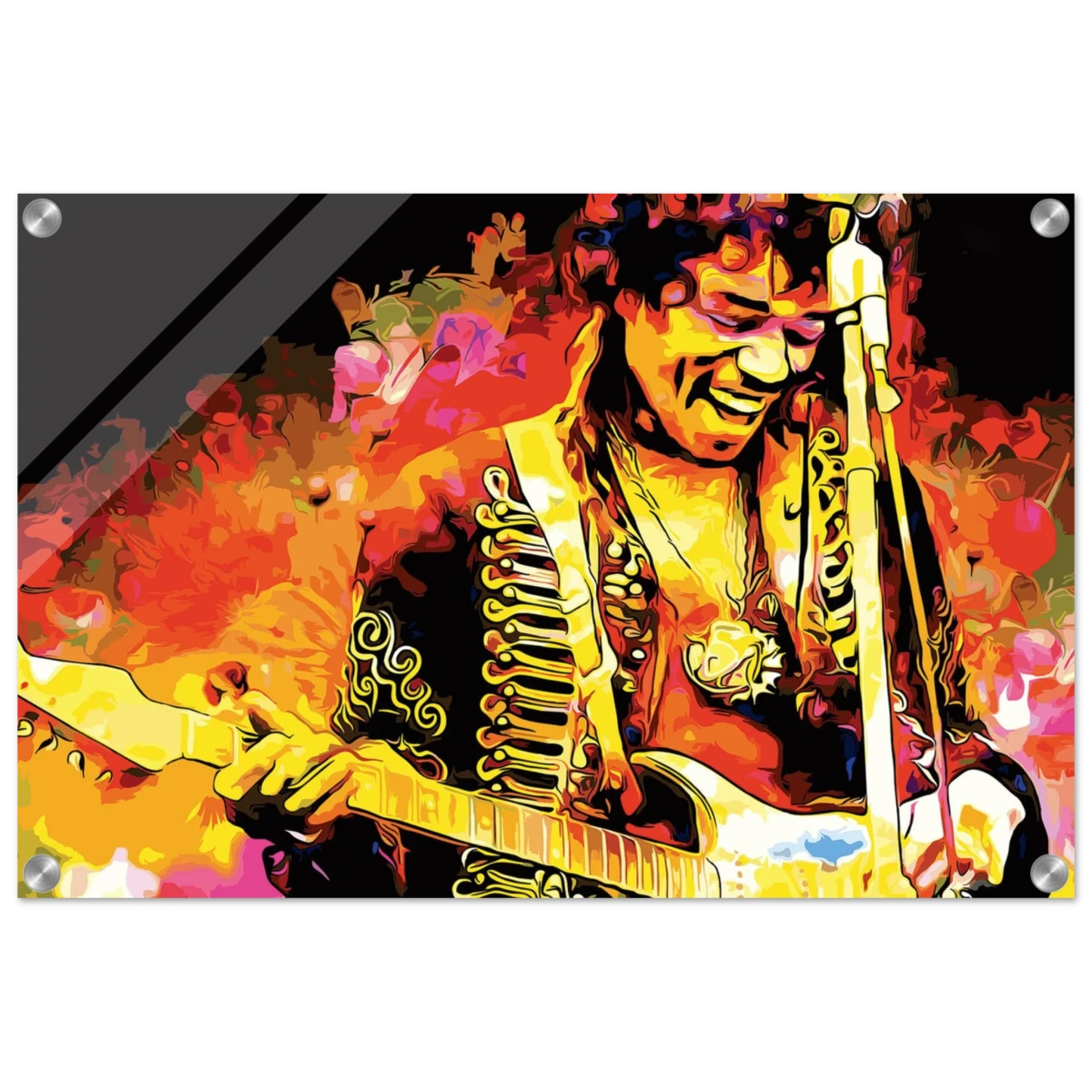 Jimi Hendrix | A Tribute to the Legend of Rock - 40x60 cm / 16x24″ - Acrylic Print -