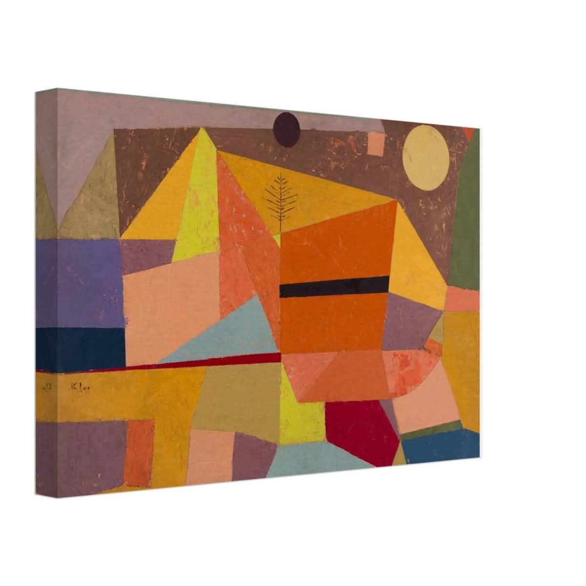 Joyful Mountain by Paul Klee - Canvas - 30x45 cm / 12x18″ - Thick
