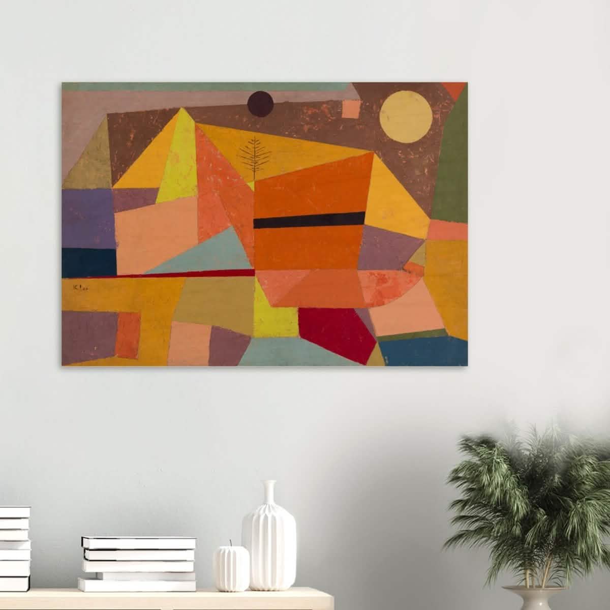 Joyful Mountain by Paul Klee - Wood Prints - 70x100 cm / 28x40″ - 20 mm