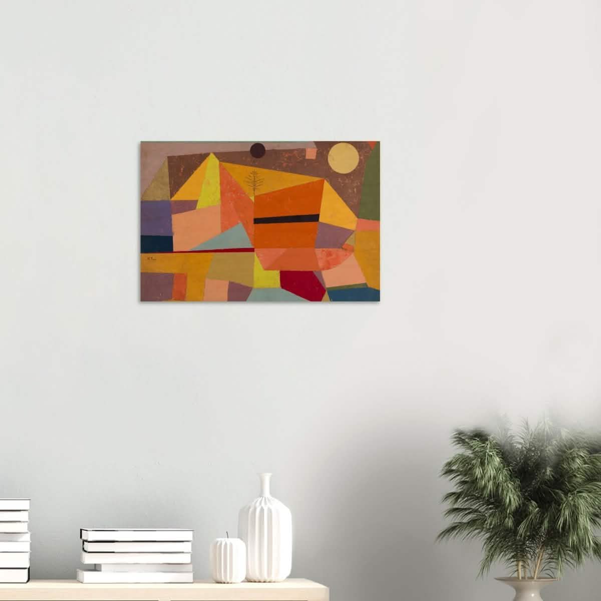 Joyful Mountain by Paul Klee - Wood Prints - 40x60 cm / 16x24″ - 20 mm