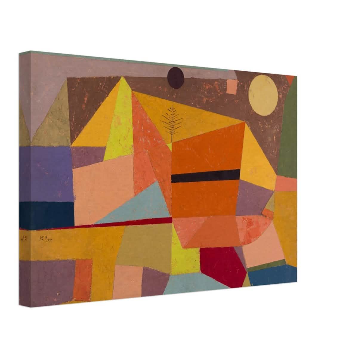 Joyful Mountain by Paul Klee - Canvas - 30x45 cm / 12x18″ - Slim