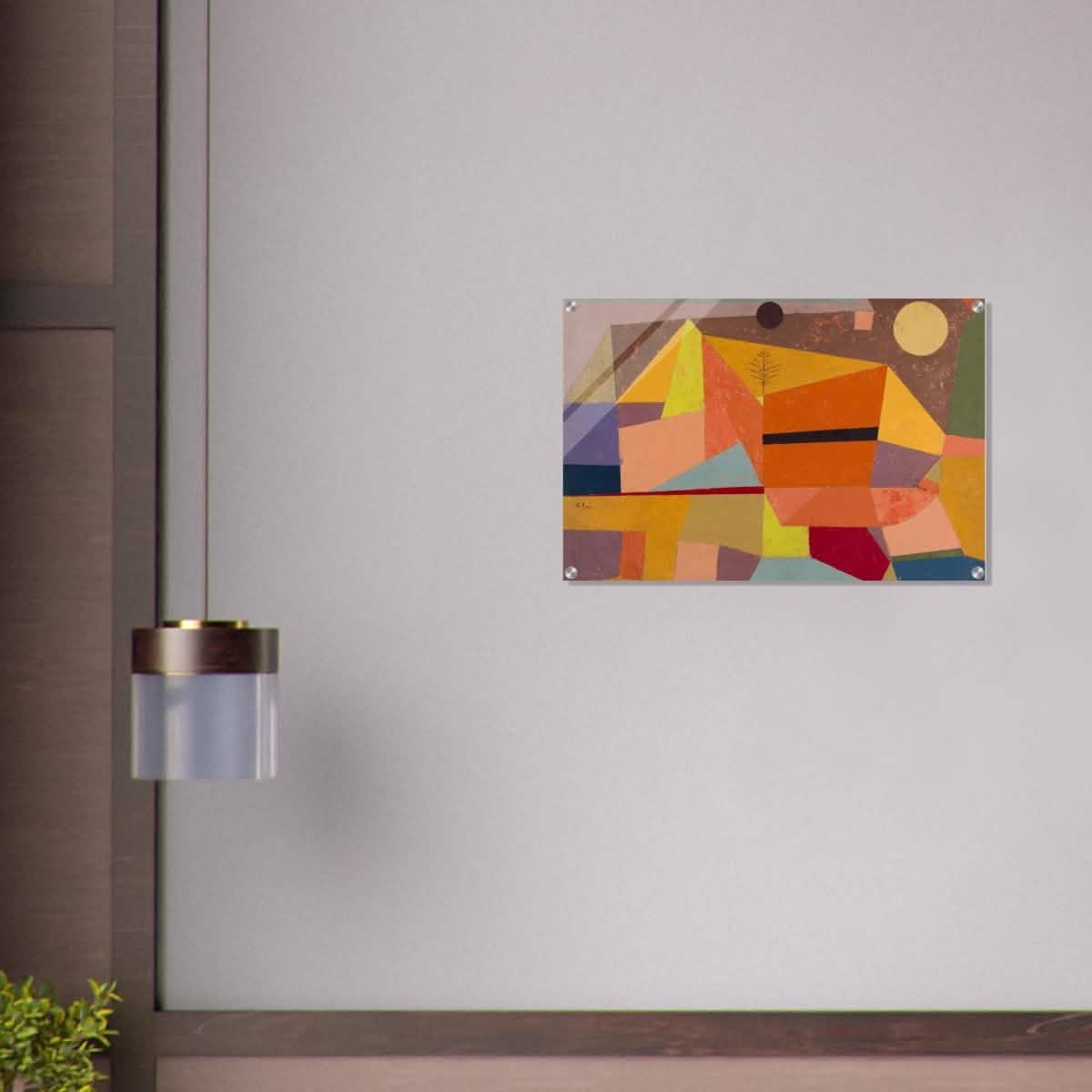 Joyful Mountain by Paul Klee - Acrylic Print - 50x75 cm / 20x30″ -