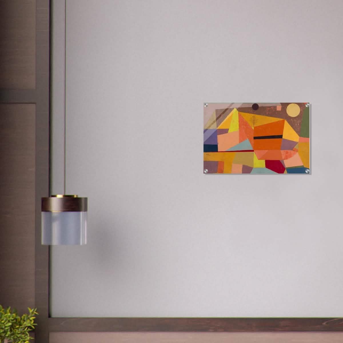 Joyful Mountain by Paul Klee - Acrylic Print - 40x60 cm / 16x24″ -