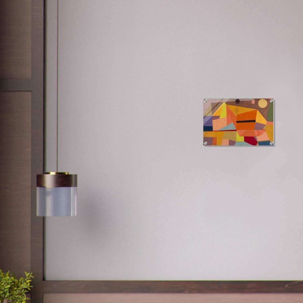 Joyful Mountain by Paul Klee - Acrylic Print - 30x45 cm / 12x18″ -