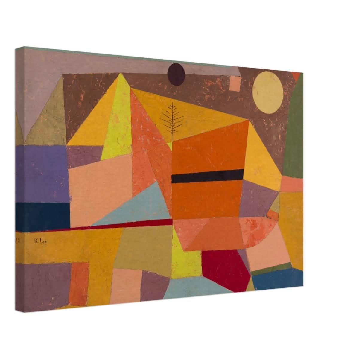 Joyful Mountain by Paul Klee - Canvas - 40x60 cm / 16x24″ - Slim