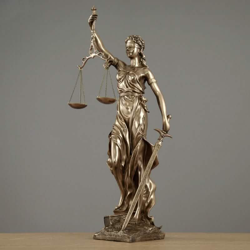 Justice Goddess Statue – Modern Luxury Décor - Small -