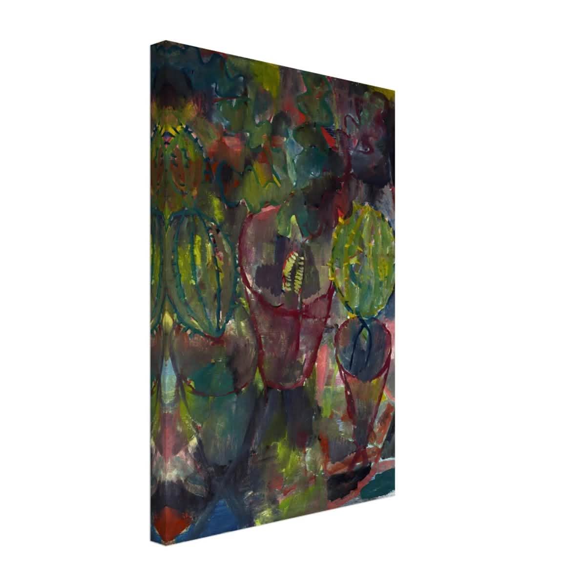 Kakteen by Paul Klee (1912) | Vintage wall art print - Canvas - 30x45 cm / 12x18″ -