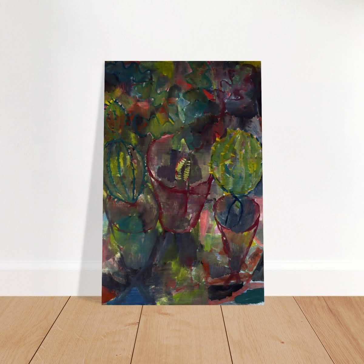 Kakteen by Paul Klee (1912) | Vintage wall art print - Brushed Aluminum Print - 30x45 cm / 12x18″ -