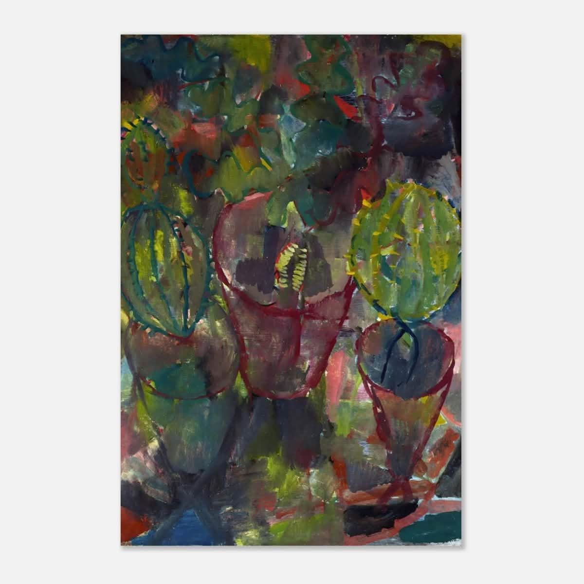 Kakteen by Paul Klee (1912) | Vintage wall art print - Aluminum Print - 30x45 cm / 12x18″ -