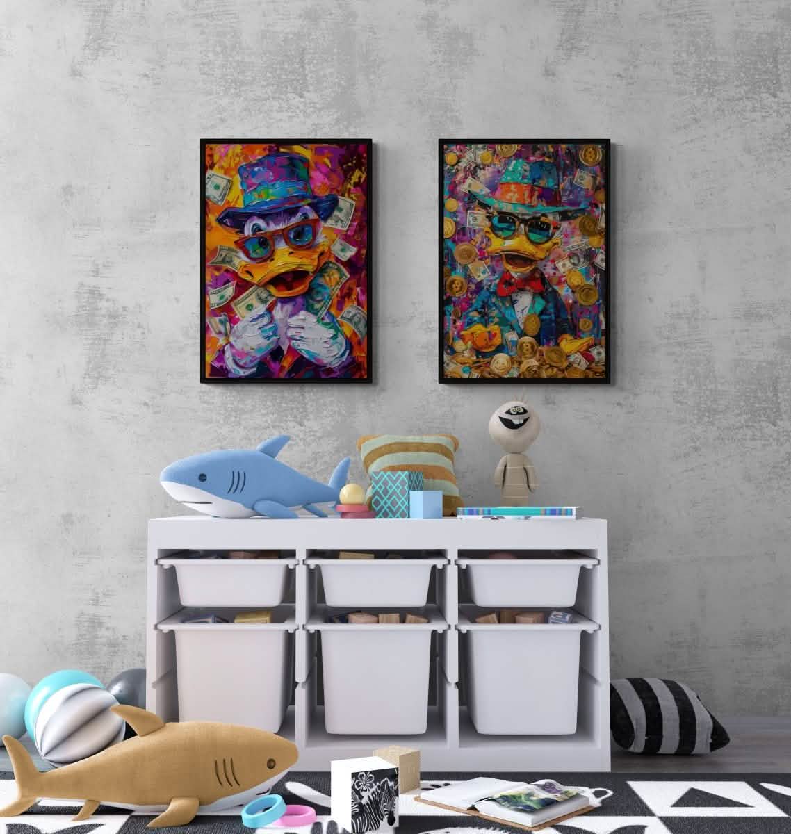 Kids Bedroom Set | Scrooge McDuck - Canvas - 30X45 CM / 12X18″ -