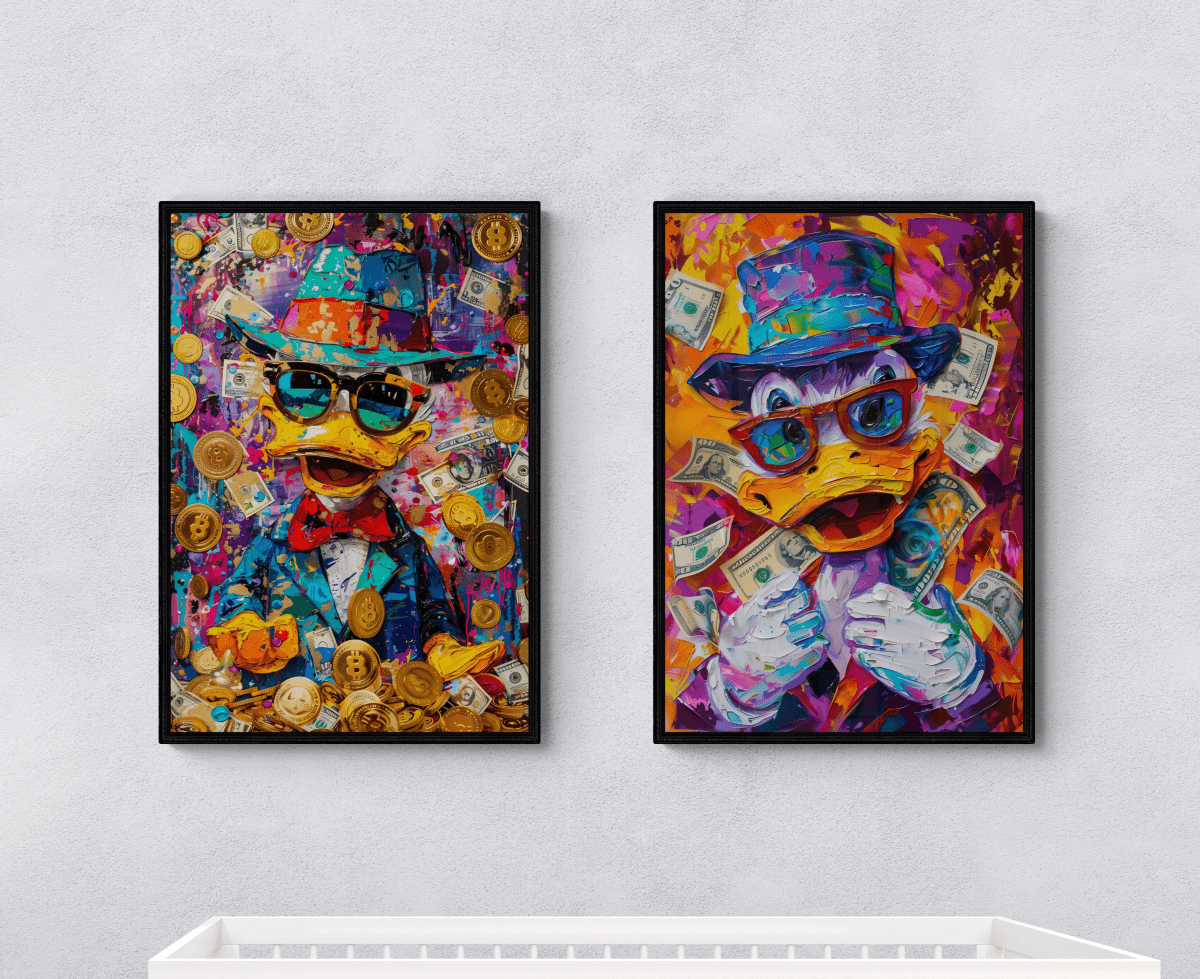 Kids Bedroom Set | Scrooge McDuck - Canvas - 30X45 CM / 12X18″ -