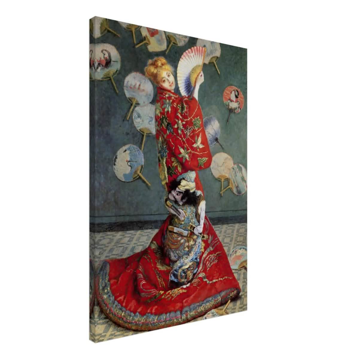 La Japonaise , The Japanese (1876) by Claude Monet | Vintage wall art print - Canvas - 50x75 cm / 20x30″ -