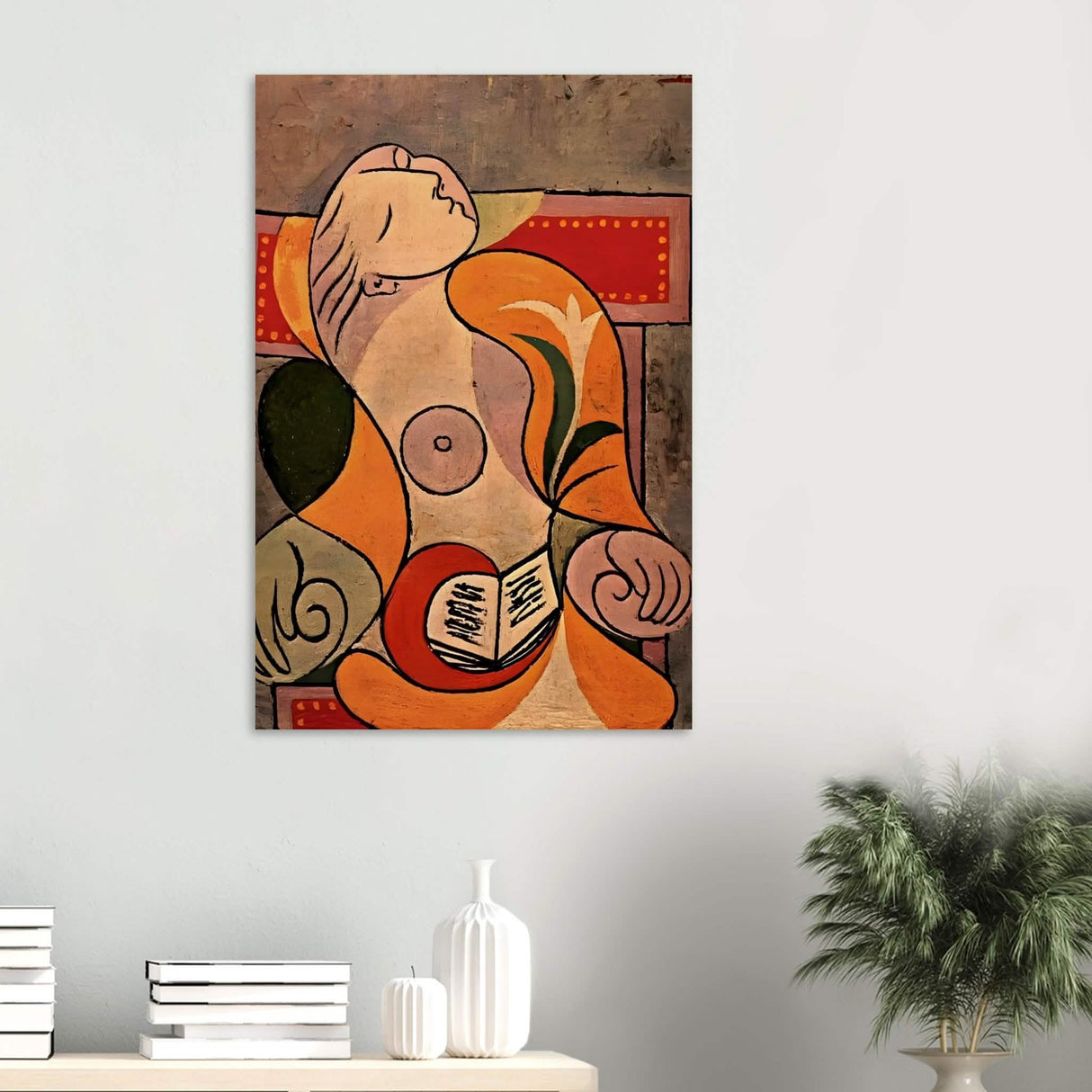 La Lecture by Pablo Picasso 1932 - Wood Prints - 60x90 cm / 24x36″ - 20 mm