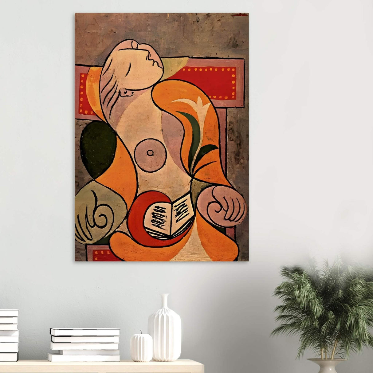 La Lecture by Pablo Picasso 1932 - Wood Prints - 70x100 cm / 28x40″ - 10 mm