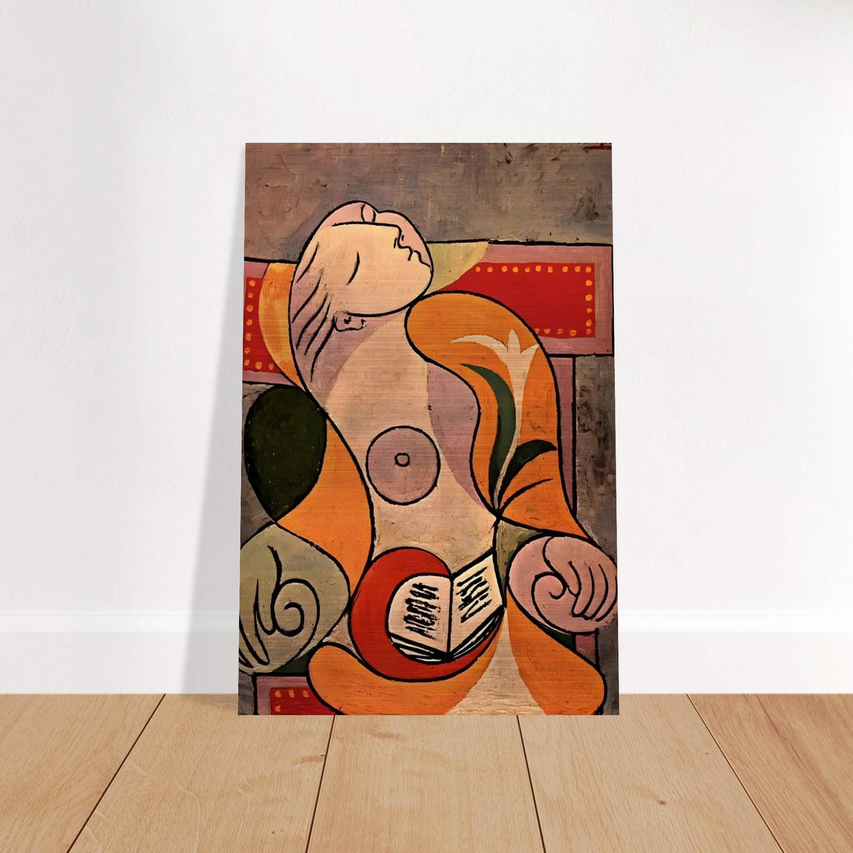 La Lecture by Pablo Picasso 1932 - Brushed Aluminum Print - 40x60 cm / 16x24″ -