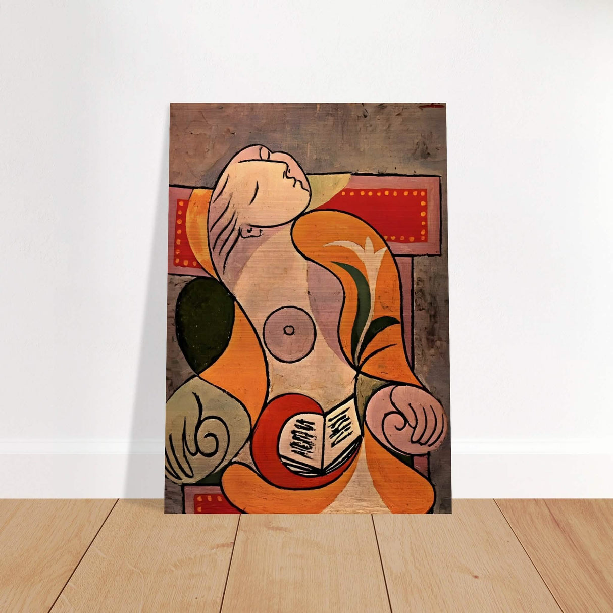 La Lecture by Pablo Picasso 1932 - Brushed Aluminum Print - 70x100 cm / 28x40″ -