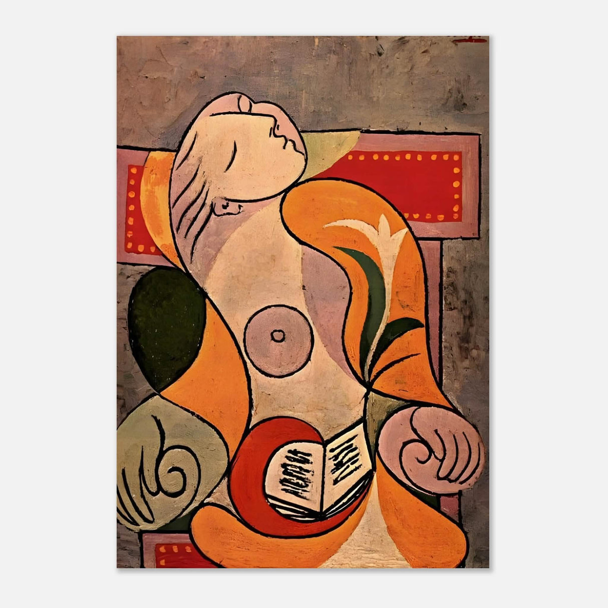 La Lecture by Pablo Picasso 1932 - Aluminum Print - 70x100 cm / 28x40″ -