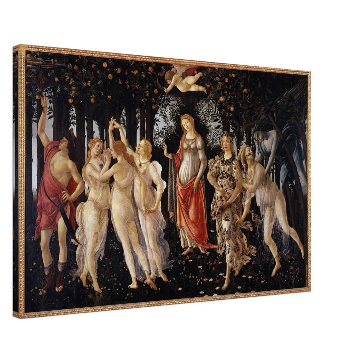 La Primavera by Sandro Botticelli | Primavera | Vintage Art wall art print - Canvas - 50x75 cm / 20x30″ -